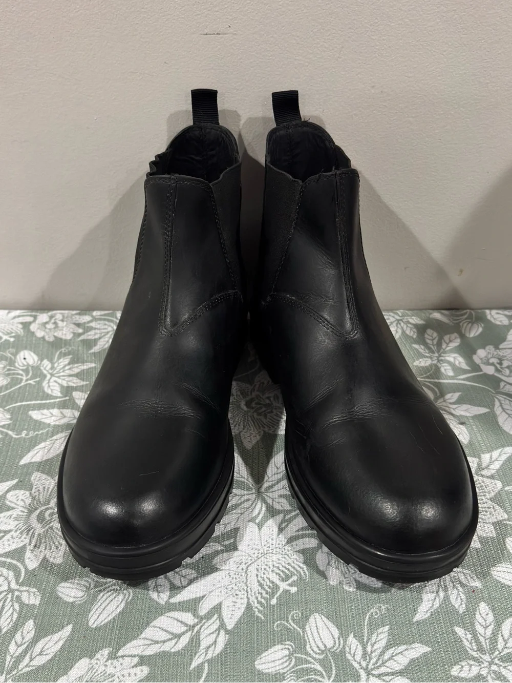 Aldo Black Leather Chelsea Boots (Size-11)